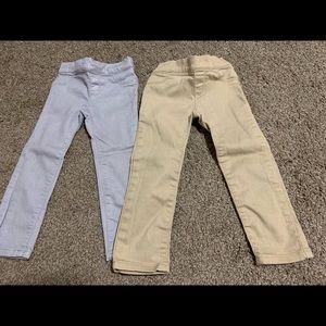 Crazy 8 metallic skinny jeans